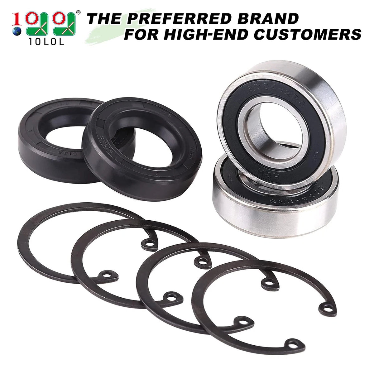 10L0L Golf Cart Rear Axle Bearing & Seal Kit for EZGO TXT, RXV, Medalist &...
