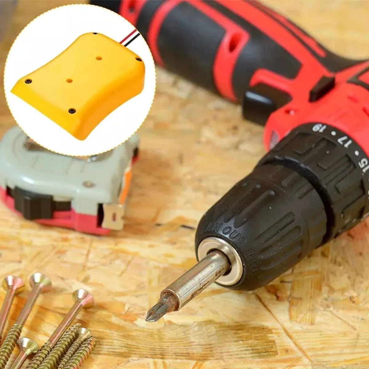 Power Connector Battery Adapter For DeWalt DCB205, DCB200 18V/20V Max Battery