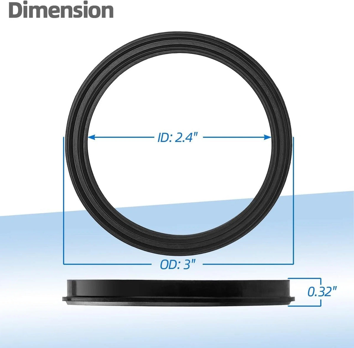 SPX3200UG Union Gasket Seals Replacement for Hayward Tristar, Northstar,...
