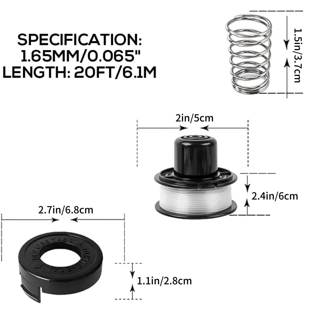 1PCS Professional Trimmer Spool Line Repair Kit For Black & Decker ST4000 ST5000