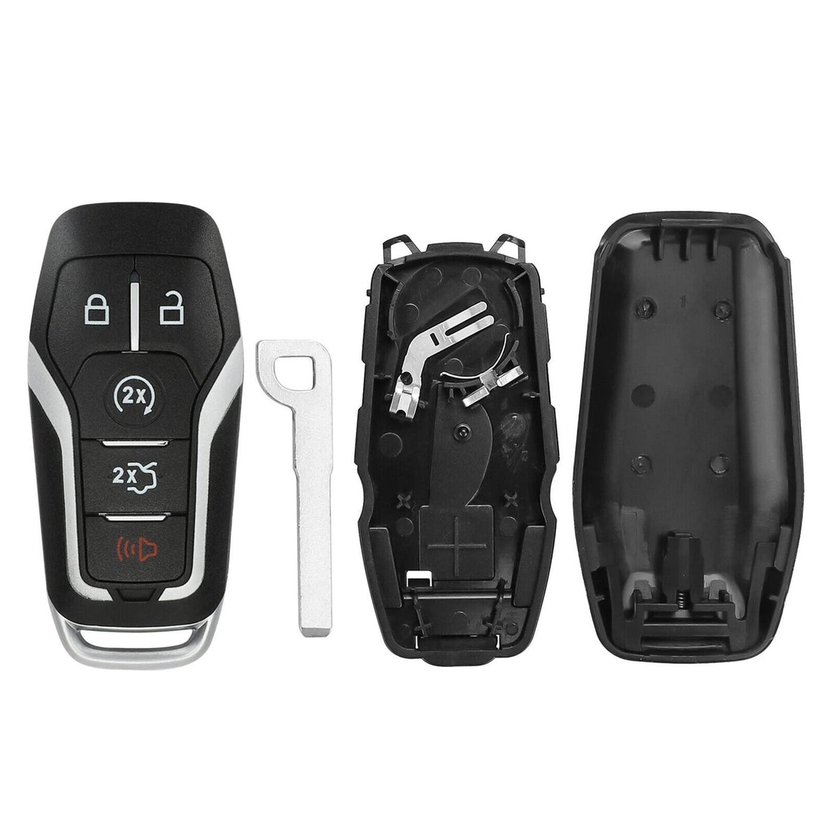 5 Buttons Key Fob Shell Case For Ford 2015-2017 F-150 Explorer Edge Fusion Car