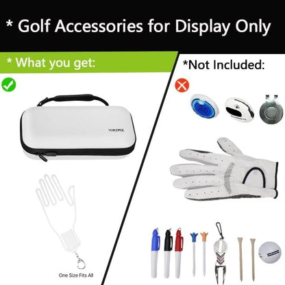 YOREPEK Golf Glove Holder with Removable 12" x 5.8" x 3.5", White Standard