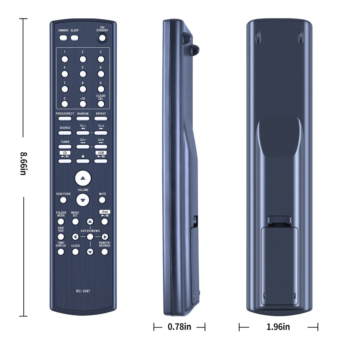 RC-1097 Remote Control For Denon Micro System D-M37.DM37.RCD-M37.