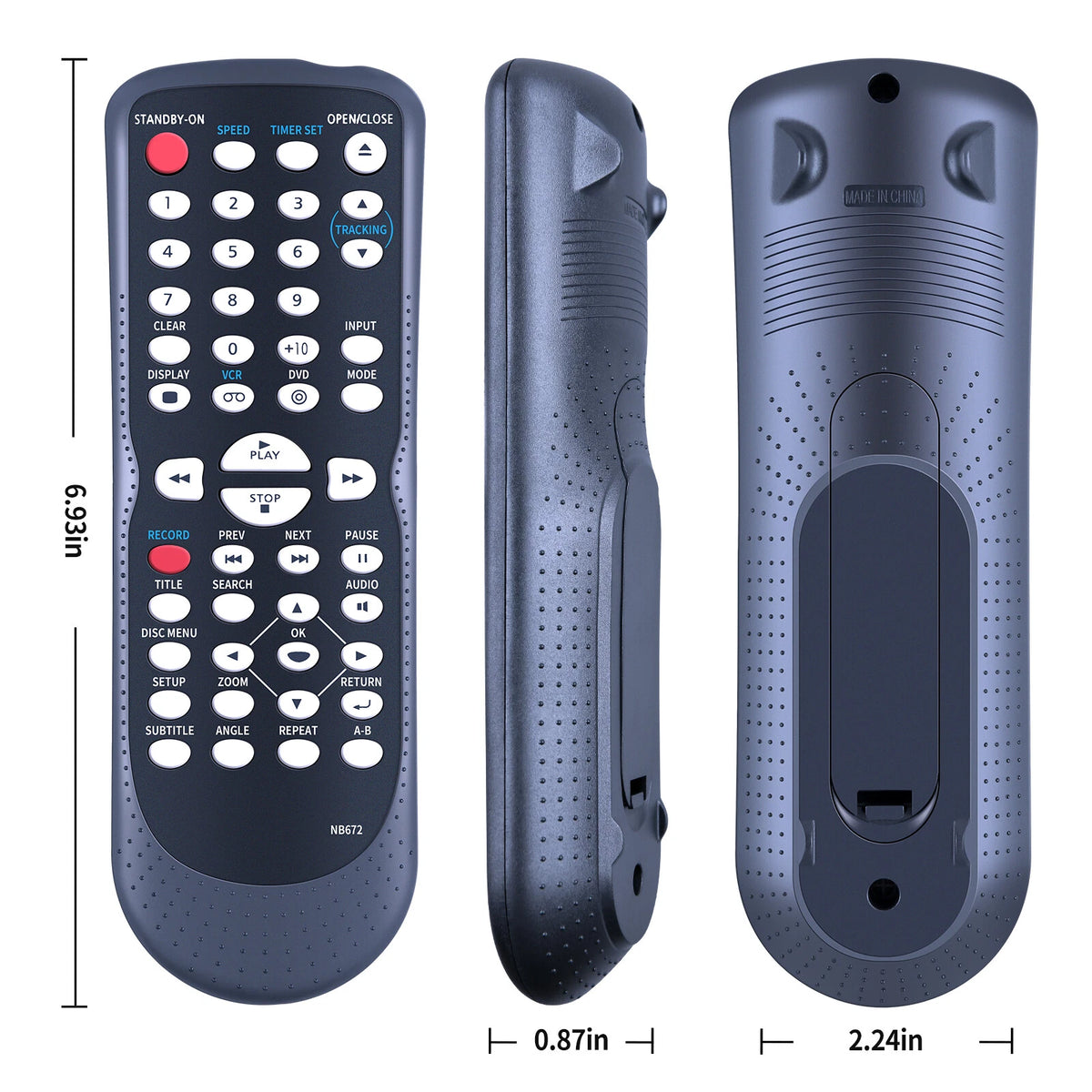 NB672 Remote Control For Magnavox DVD/CD Player DV226MG9 DV226MG9B DV225MG9B