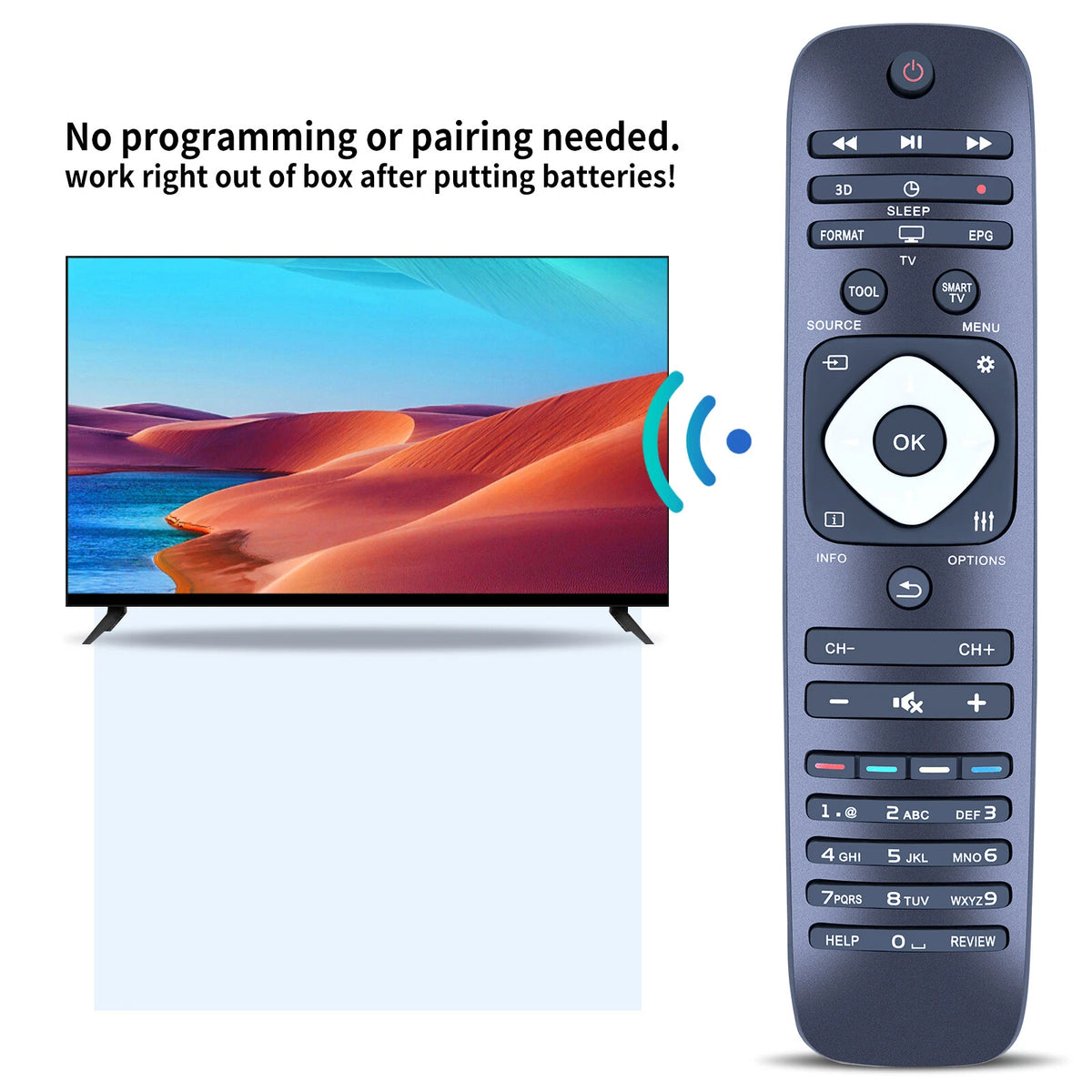 Remote Control For Philips 24 32 39 42 50 55 inch PFL3045/T3 HFL3336 43PU