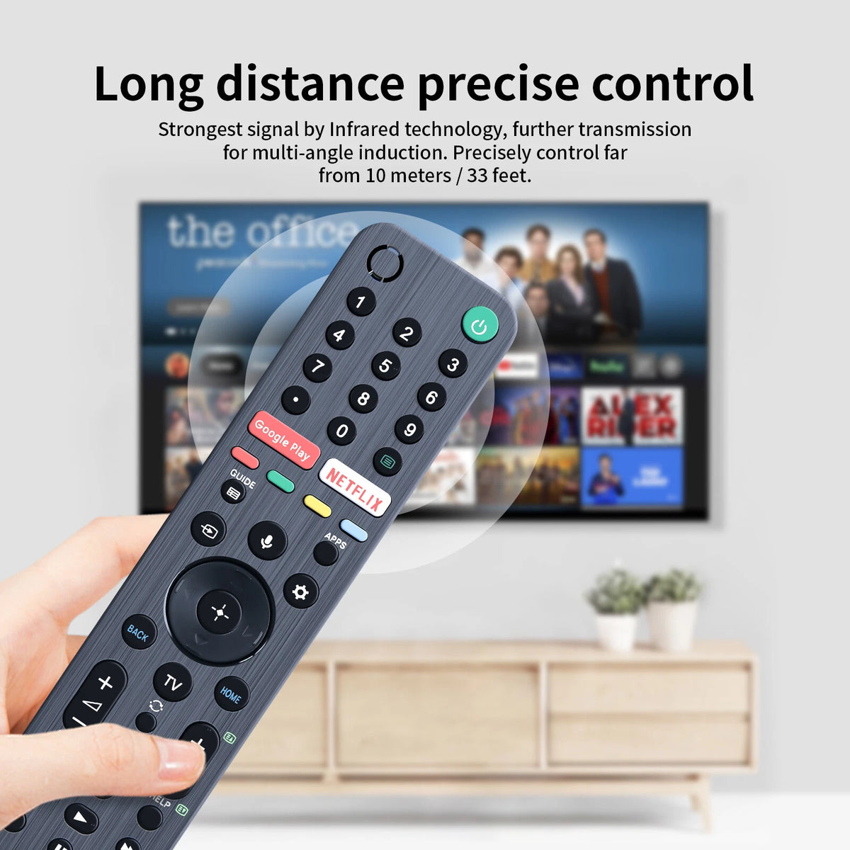 RMF-TX500P Voice Remote Control For Sony 4K Smart TV KD-85X9500G KD-55X8500G