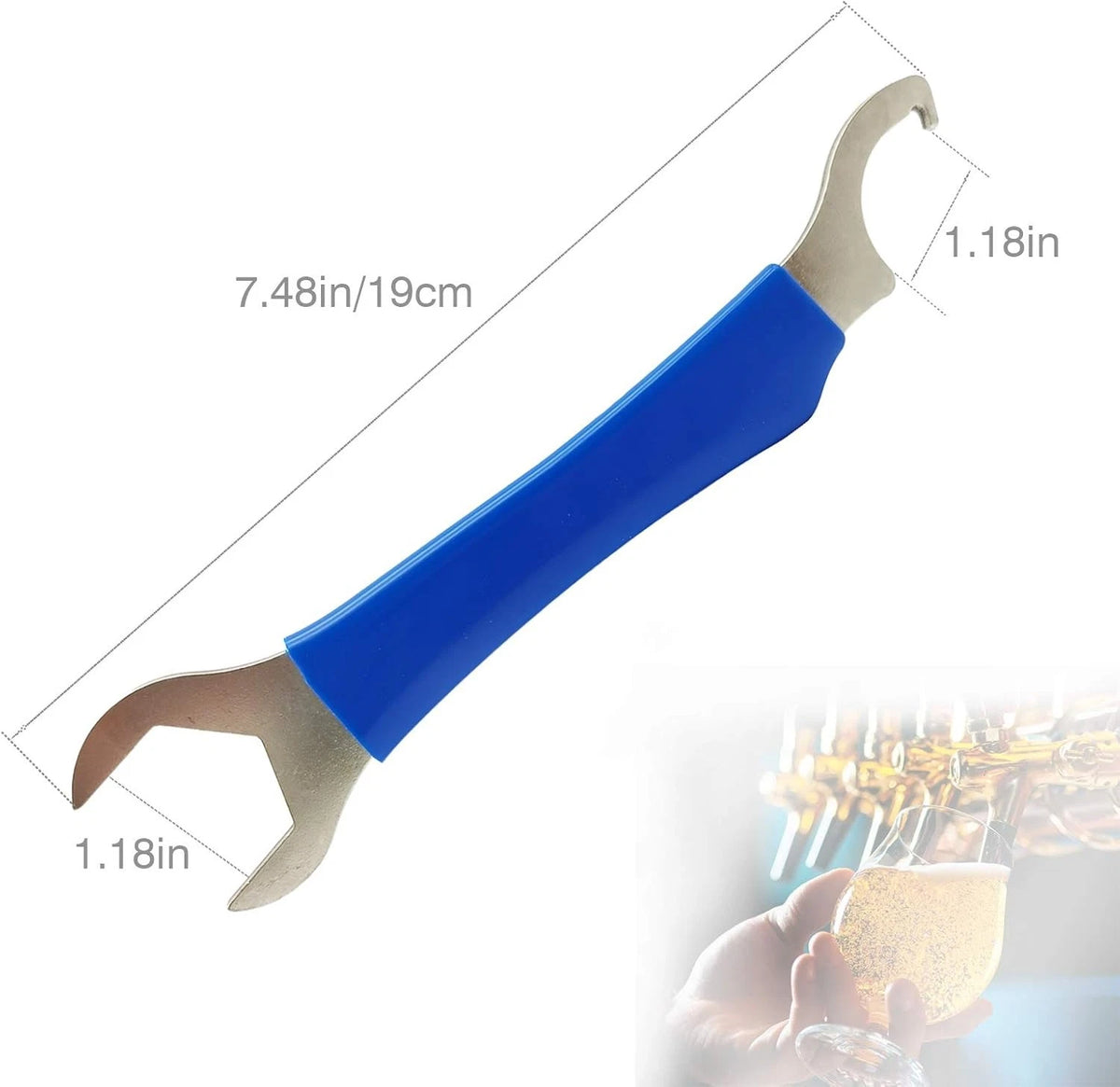 Beer Faucet Wrench Heavy Duty Tap for Draft with Hex Nut...