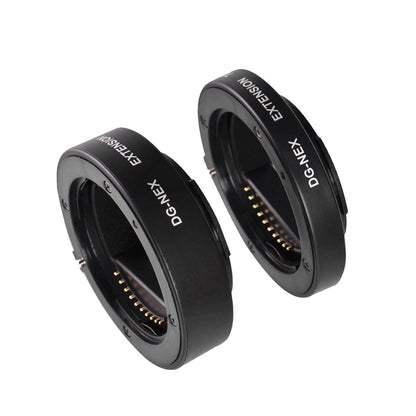 2pcs Macro Extension Ring Set For Sony E-Mount Camera 10mm 16mm AF Adapter