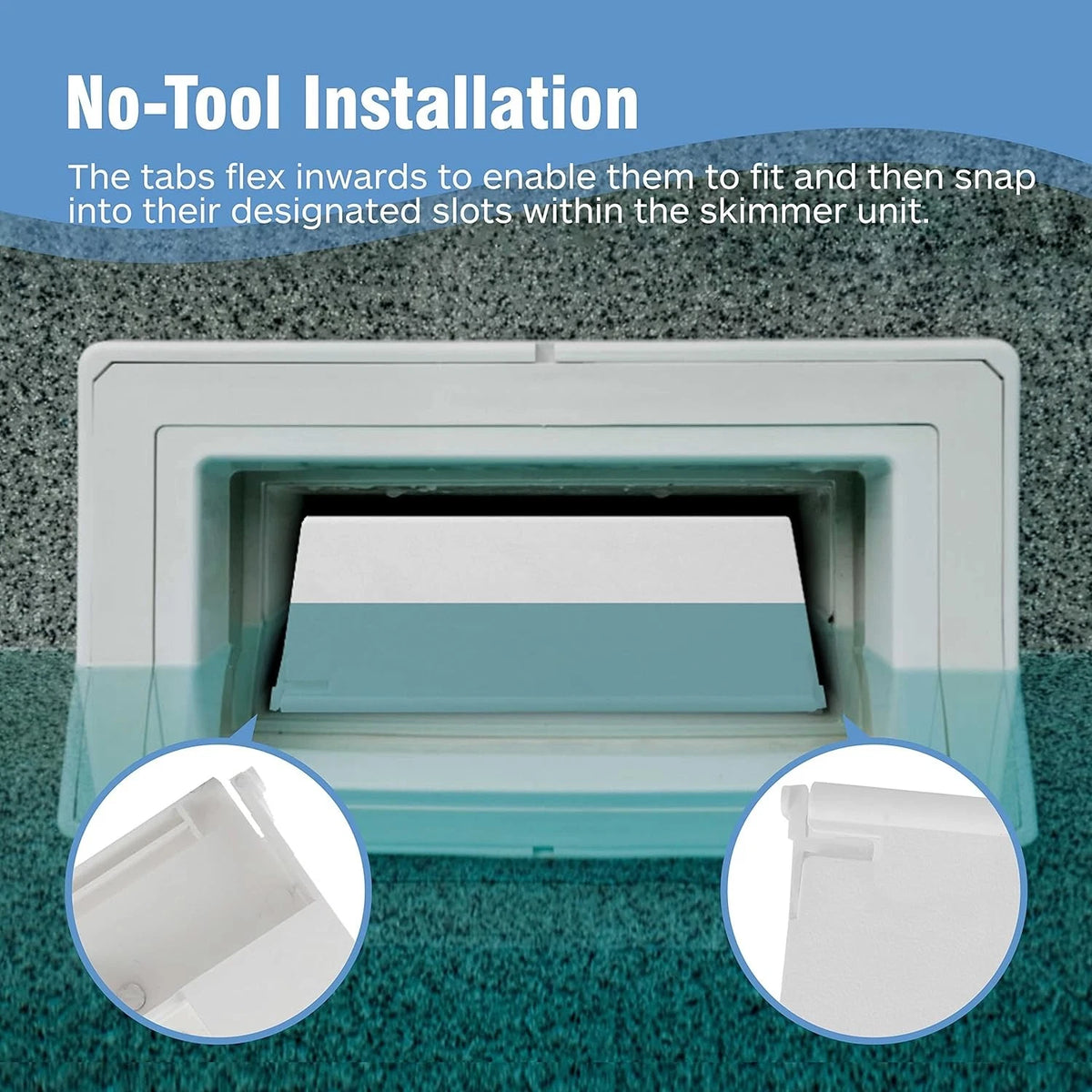 (2-Pcak) Exact Replacement 516252 White Weir Gate 8 1/2 * 5 3/8 (516252)