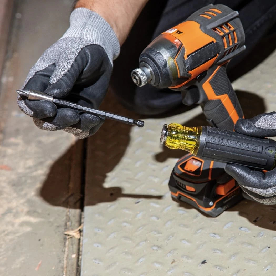 Klein Tools 32303 Multi-Bit Screwdriver/Nut Driver, 14-in-1, Black/Yellow