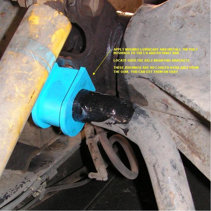 For Ford F53 Class A Motorhome chassis REAR Polyurethane Sway Bar Bushings 99-11