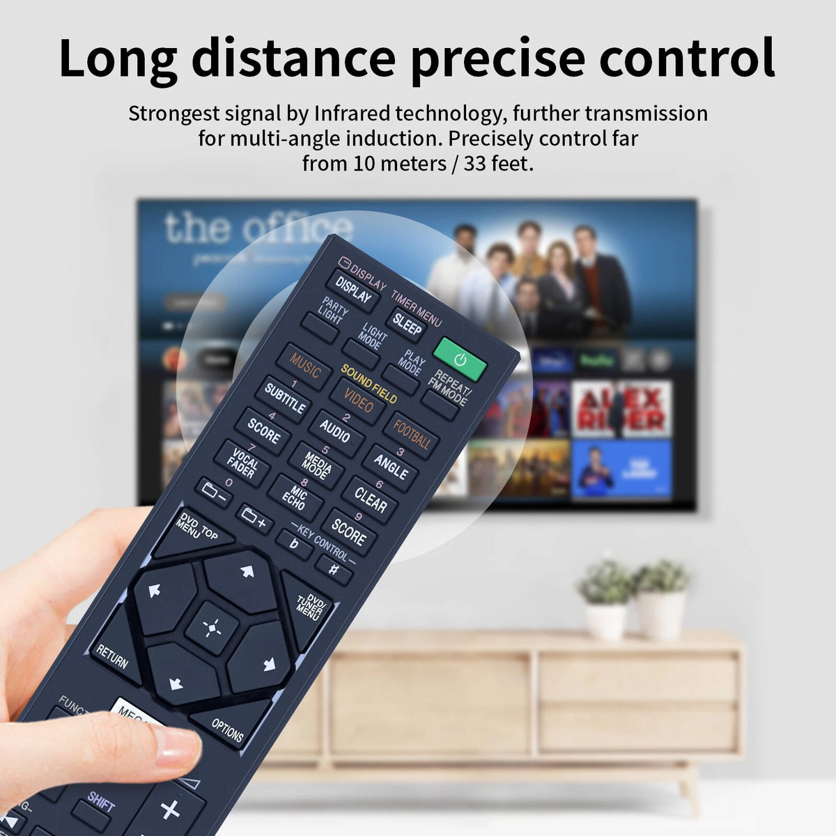 RMT-AM120U Remote Control For Sony Audio System MHC-V7D  MHC-GT3D MHC-GT5D