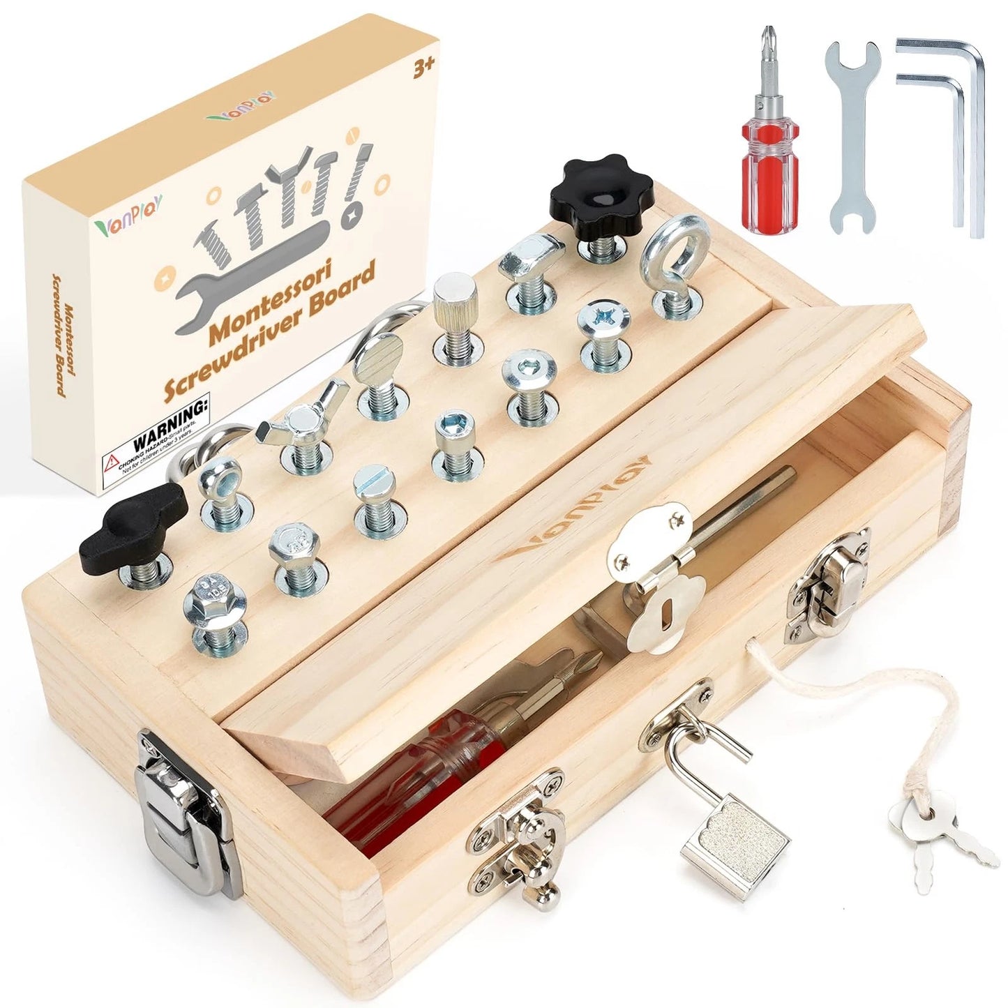 Vanplay Busy Board Toys for 3 4 5 Year Olds Boy Birthday Gifts, Montessori...