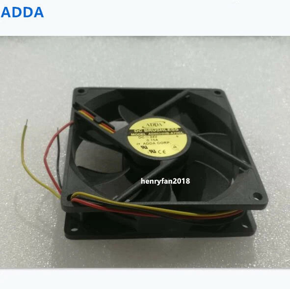 ADDA AD0924HB-A72GL DC 24V 0.15A  90*90*25mm 3wires Inverter/ Case cooling fan