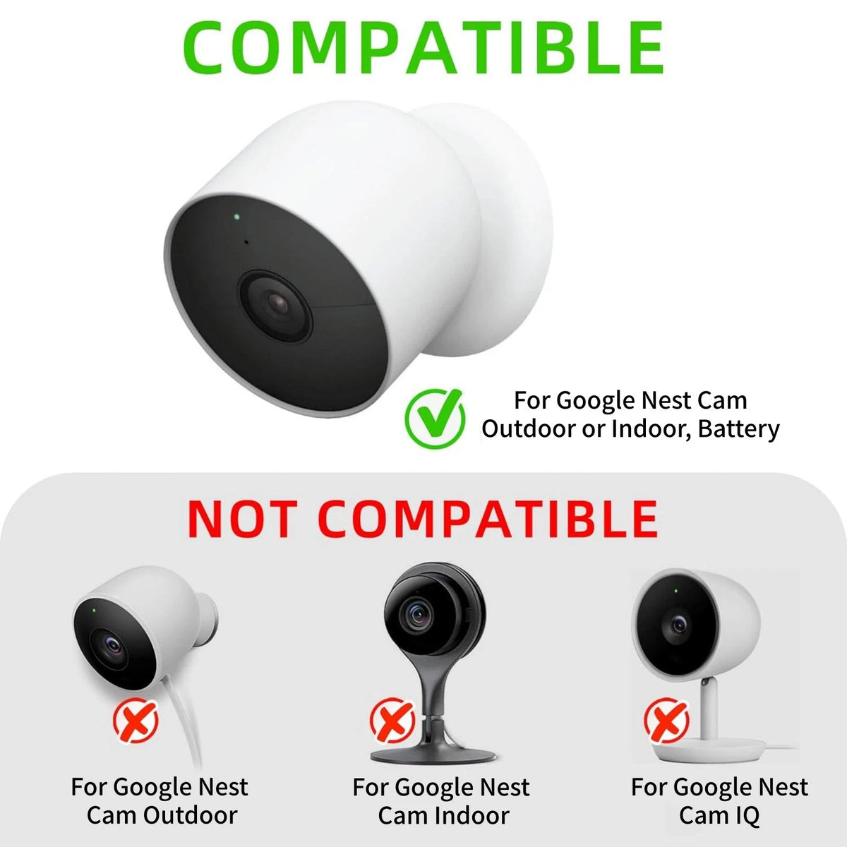 Outdoor Power Cable for Google Nest Cam Battery Magnetic Weatherproof 5.2M