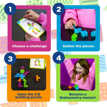 Learning Resources STEM Explorers Brainometry - 3D Puzzle Games Medium, Multi