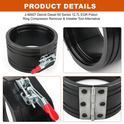 Detroit Diesel 60 Series 12.7L EGR Piston Ring Compressor Remover&Installer Tool