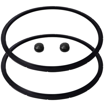 2Pack 09985 for presto Pressure Canner Sealing Ring Gasket 23 quart, Black