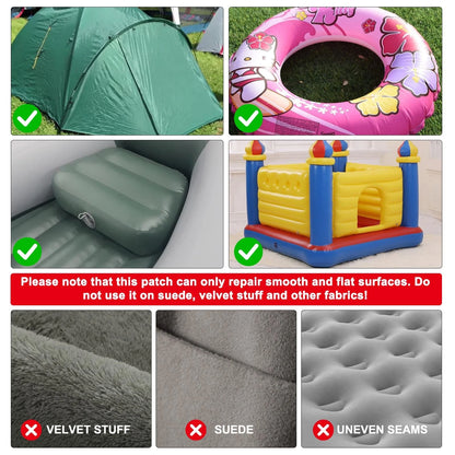 EPDPLAY Waterproof Clear TPU Inflatable Repair Patch Kit - 3 in x 7 ft Blue