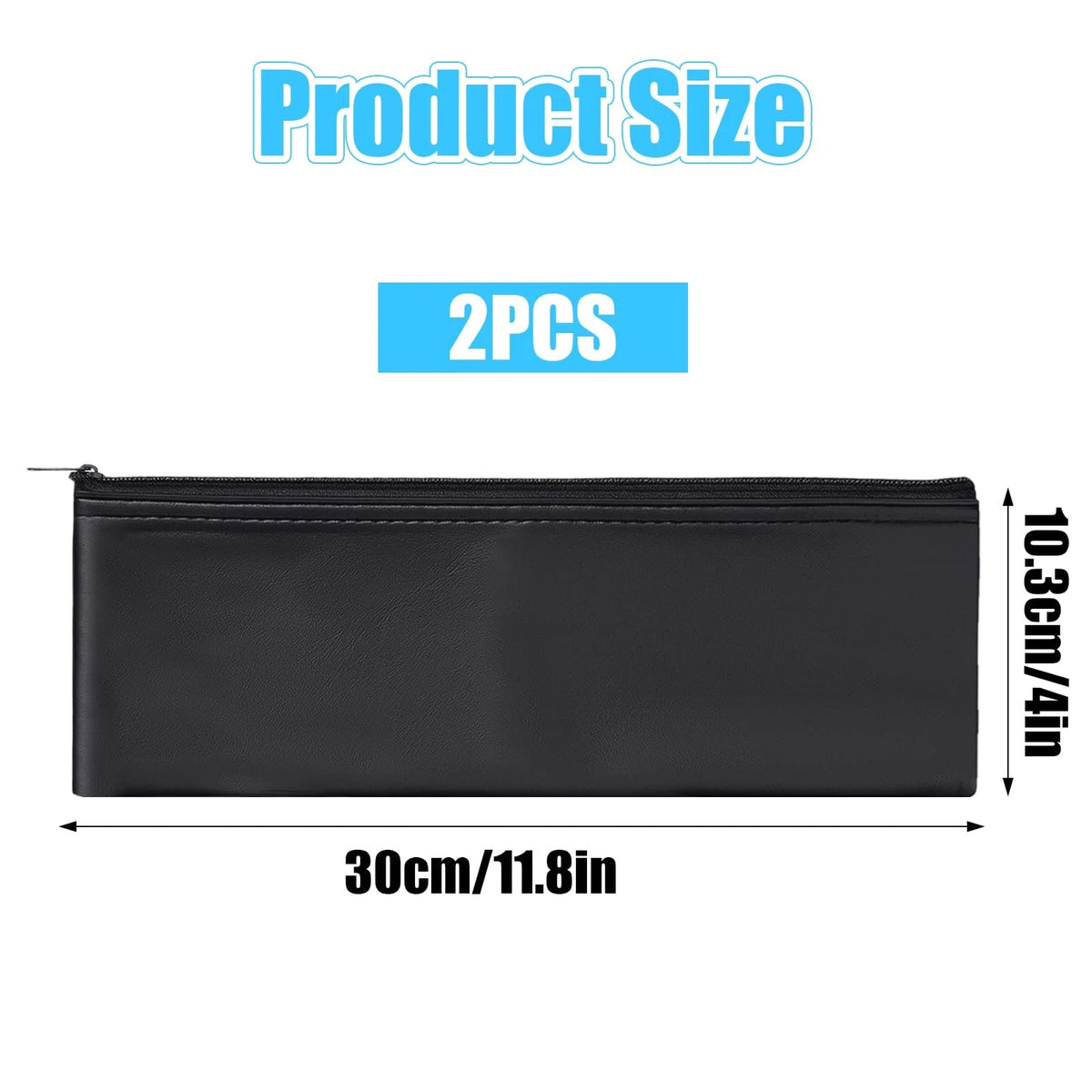 XLIUAX 2 Pack Microphone Bags, Black Case for 11.8 × 4.72,