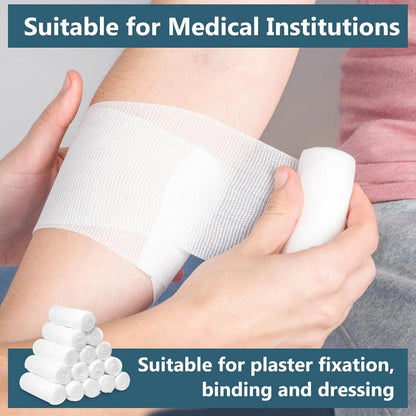 32 Pack Gauze Rolls, 4 in x 4.1 Yards, Premium Wrap Roll for Wounds,...