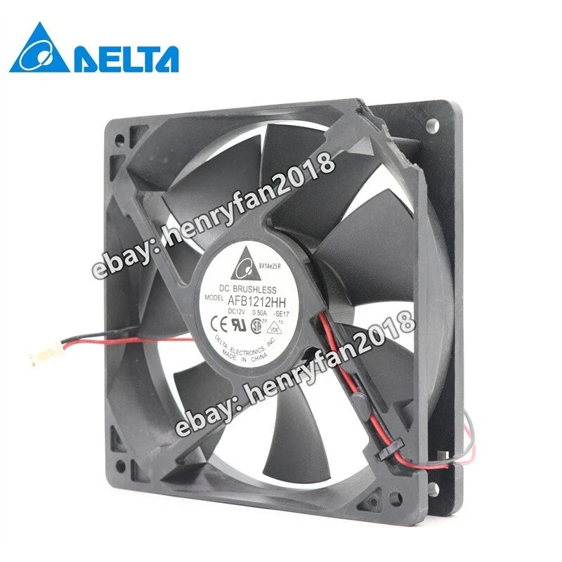 Delta AFB1212HH Axial Fan DC 12V 0.50A 120*120*25MM 2-Pin Server Cooling Fan