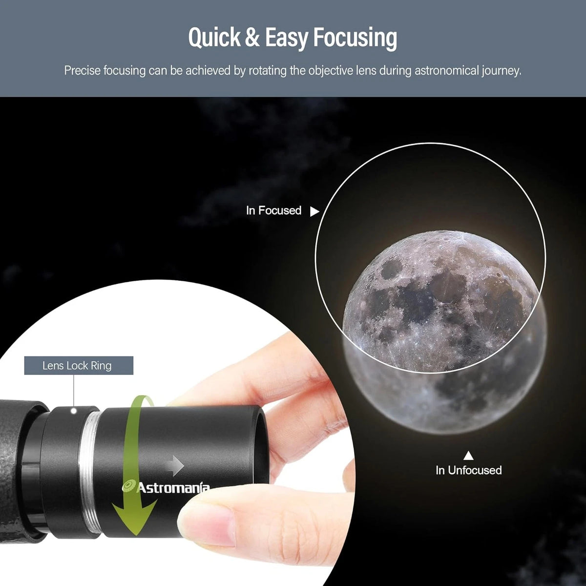 Astromania Finder Scope, 6x30 Metal Optical Black