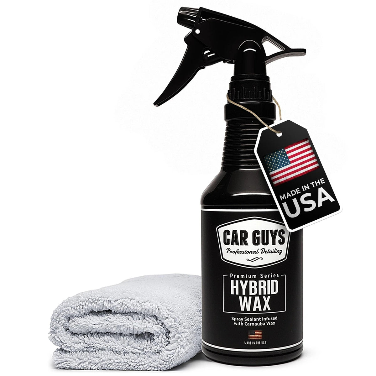 CAR GUYS Hybrid Spray Wax | Advanced Car – 18 oz Kit, No Color