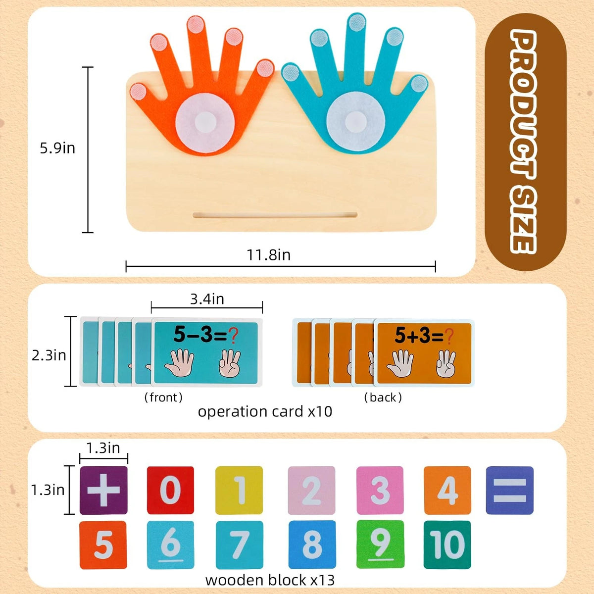 Preschool Learning Toys for Toddlers 3+ Years, Educational Number Counting...