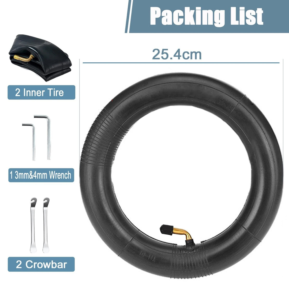 Cooryda Inner Tire,10x2.125 Tube for Electric 10 2.125, 2 inner tire