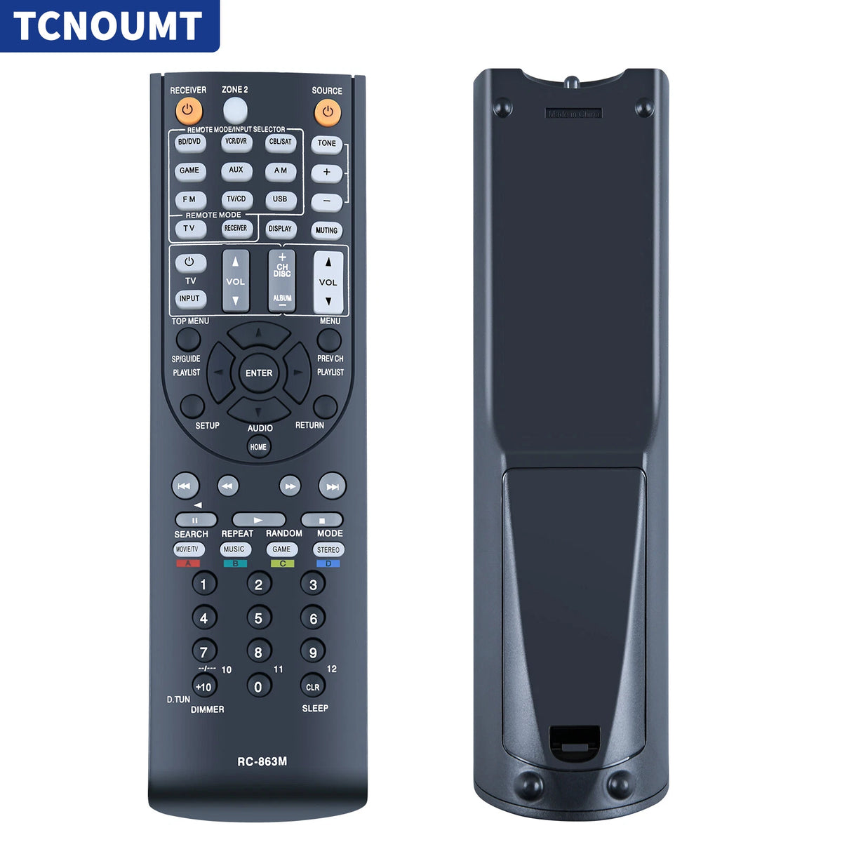 RC-863M Remote Control For Onkyo AV Receiver HT-R2295 HT-R592 HT-S5600