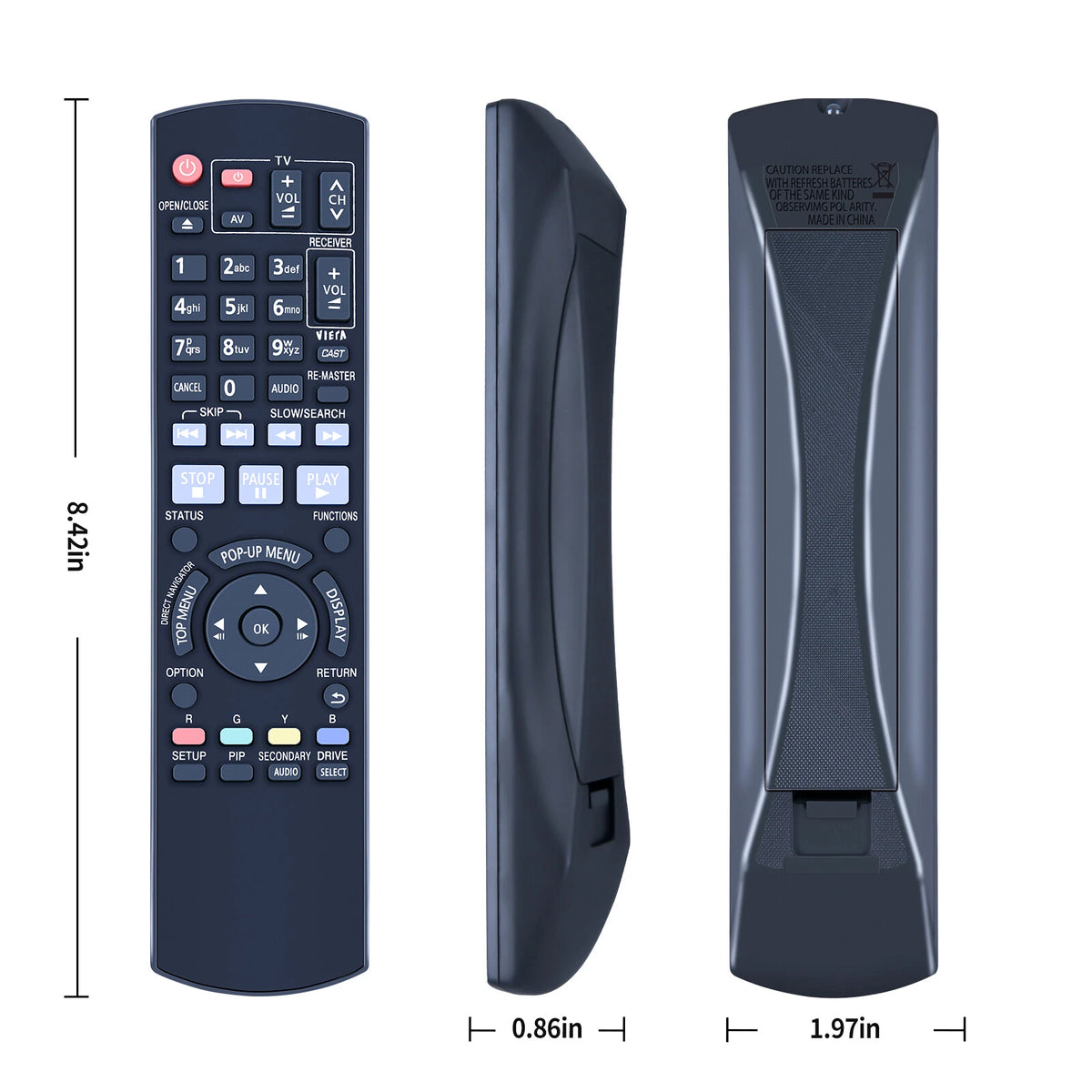 N2QAYB000380 Remote Control For PANASONIC DISC PLAYER DMP-BD60 DMP-BD80