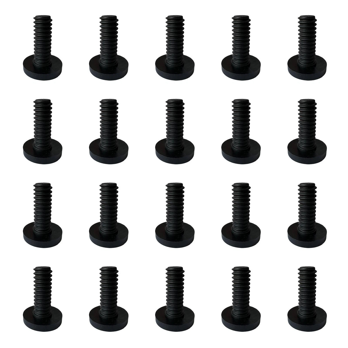20 PCS Long Bolts Compatible with Suncast Storage Sheds 1/4 in, Black