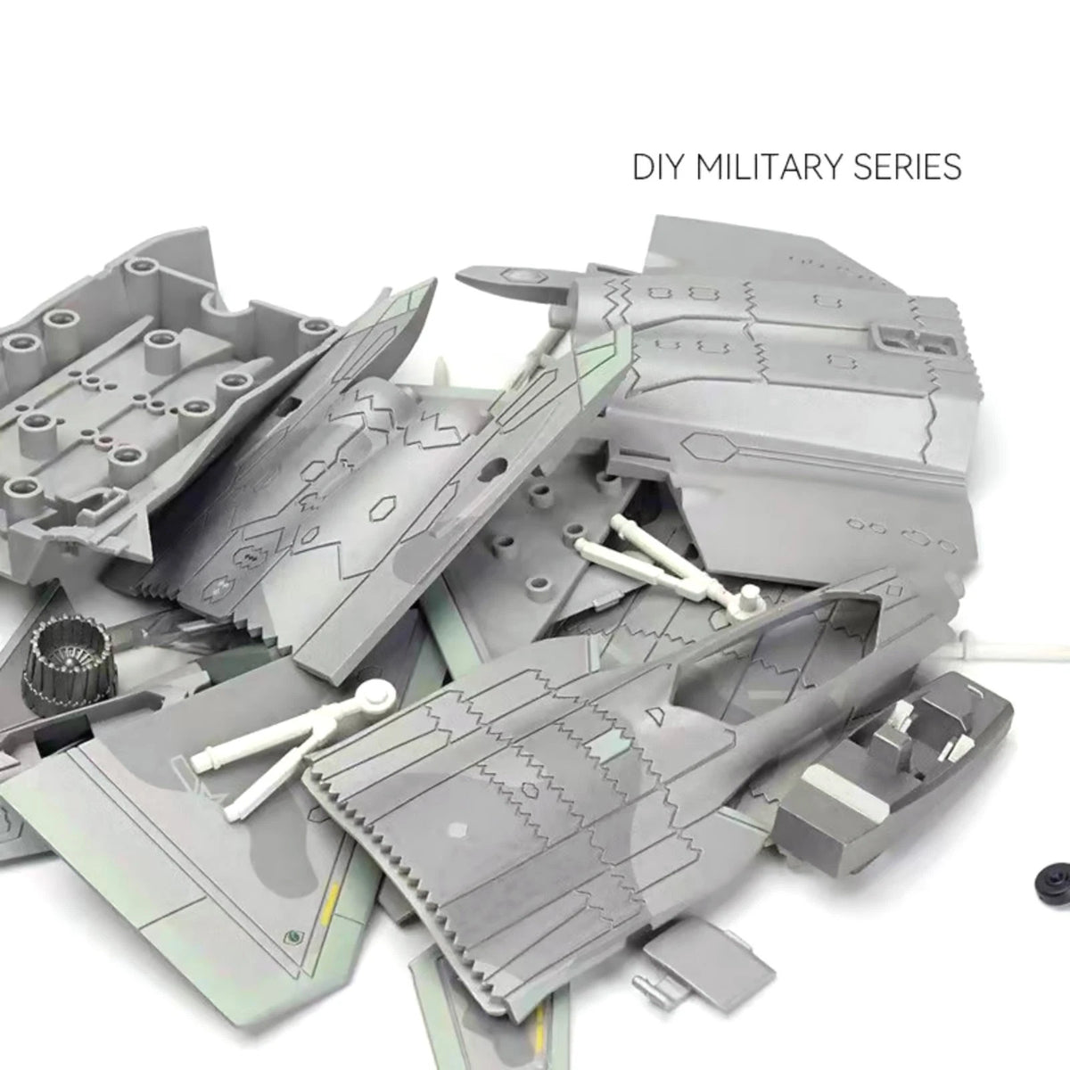 1/72 F-35 Stealth Fighter Assembly Model Kit 22cm Collectible Military Jet Decor