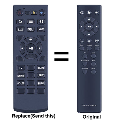Replacement Remote Control For TEUFEL Cinebar Ultima RC
