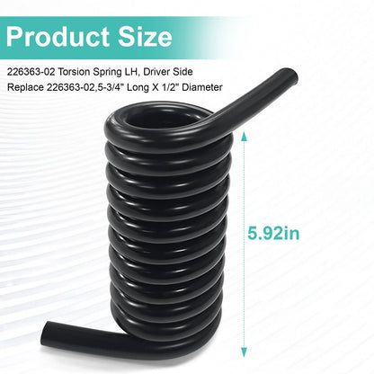 ‌226363-02 Liftgate Torsion Spring LH , Driver Side for Maxon GPT, GPTLR & GPTWR
