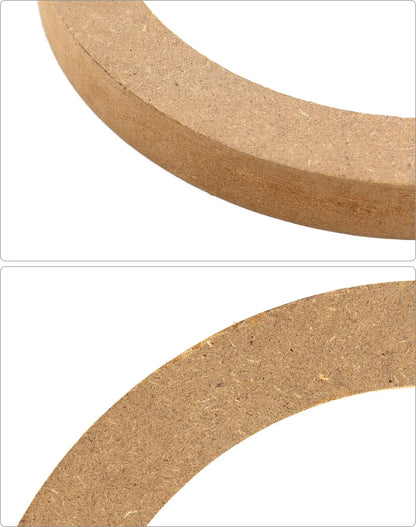QWORK Wooden Speaker Spacer Rings, 8 Pcs 6.5" Car MDF Ring, 8 Pack