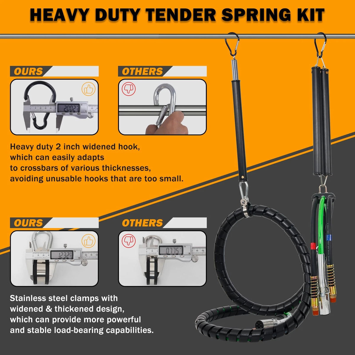XaXmTee 13.5 FT Semi Truck Air Lines Kit with 2 Pcs 13.5FT KIT, KIT