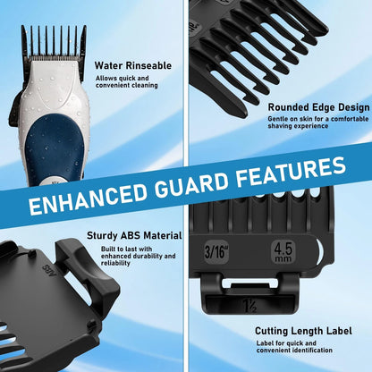 12 Pack Replacement for Wahl Clipper Guards Set, Guide Comb 12