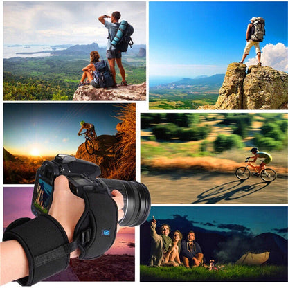 Adjustable Neoprene Wrist Stabilizing Strap Band For Canon Nikon SLR/DSLR Camera