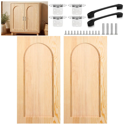 Sintuff 2 Sets 12'' W x 24'' H Unfinished Kitchen Cabinet Door wood
