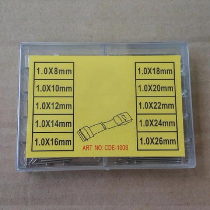100Pcs 8-26mm Watch Band Clasp Buckle Tube Friction Pin Spring Bar 1mm Thick
