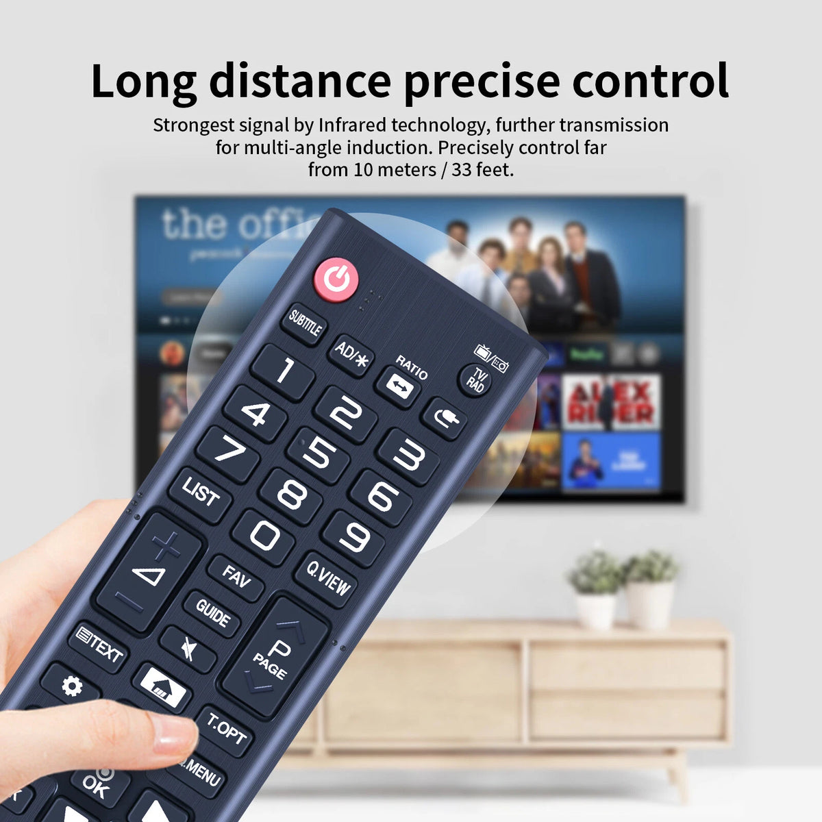 AKB75375609 Remote Control for LG TV 32LK500, 32LK500BPLA,32LK510,43LK5000