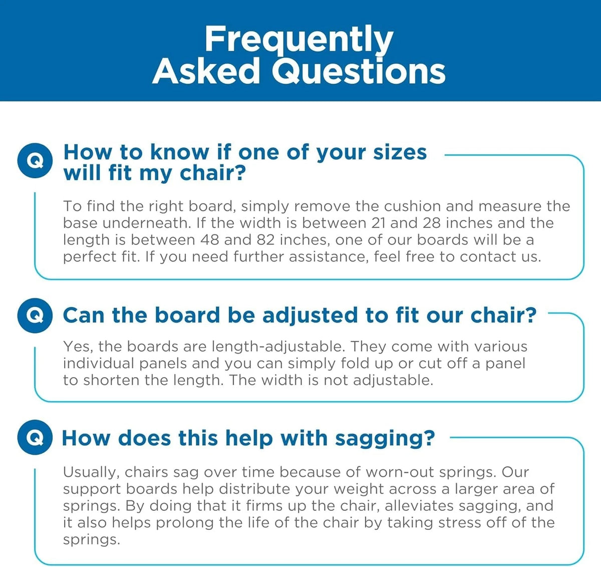 Meliusly Chair Cushion Support for Sagging Cushions Armchair (17x22''), Grey