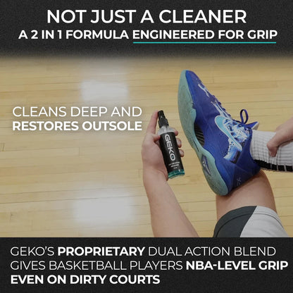 Geko 2-in-1 Grip Restore & Cleaner – #1 4 Fl Oz (Pack of 1), Elite Teal
