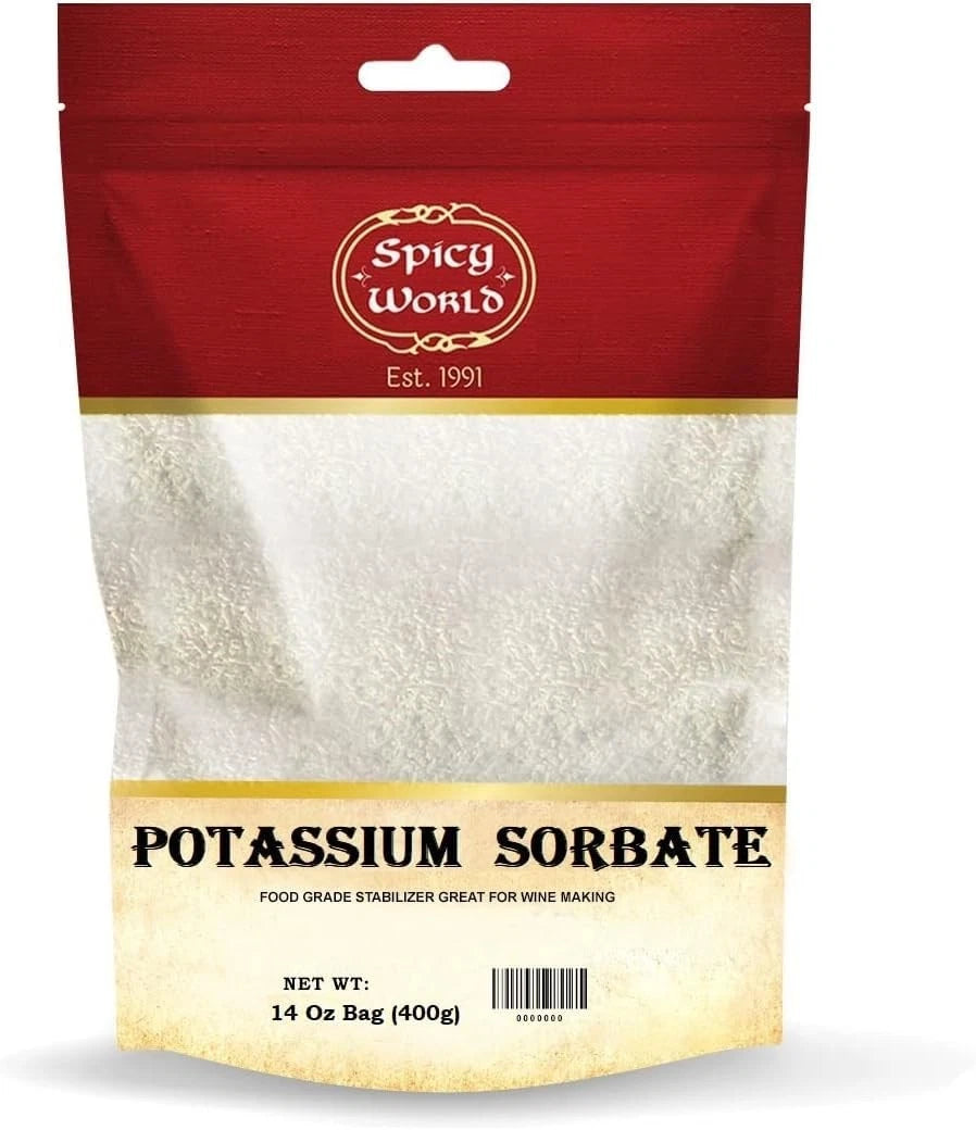 Spicy World Potassium Sorbate 14 Oz - Food Grade - Great 1 Count (Pack of 1)