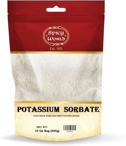 Spicy World Potassium Sorbate 14 Oz - Food Grade - Great 1 Count (Pack of 1)