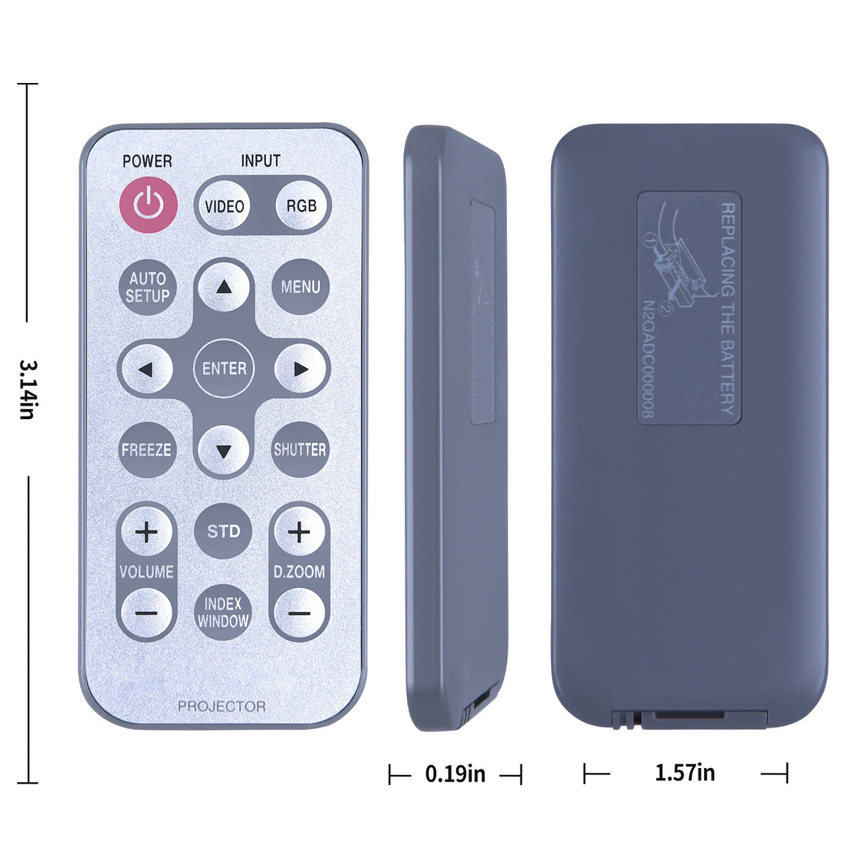 N2QADC000008 Replace Remote Control For Panasonic Projector PTL501E PTL501U