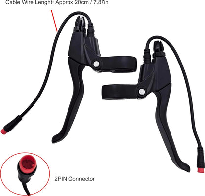 Waterproof Electronic Brake Lever, Grips for 2PIN Connector, 20cm