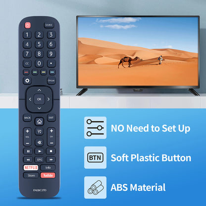 EN2BC27D For Dévant LCD LED TV With NETFLIX YouTube Remote Control